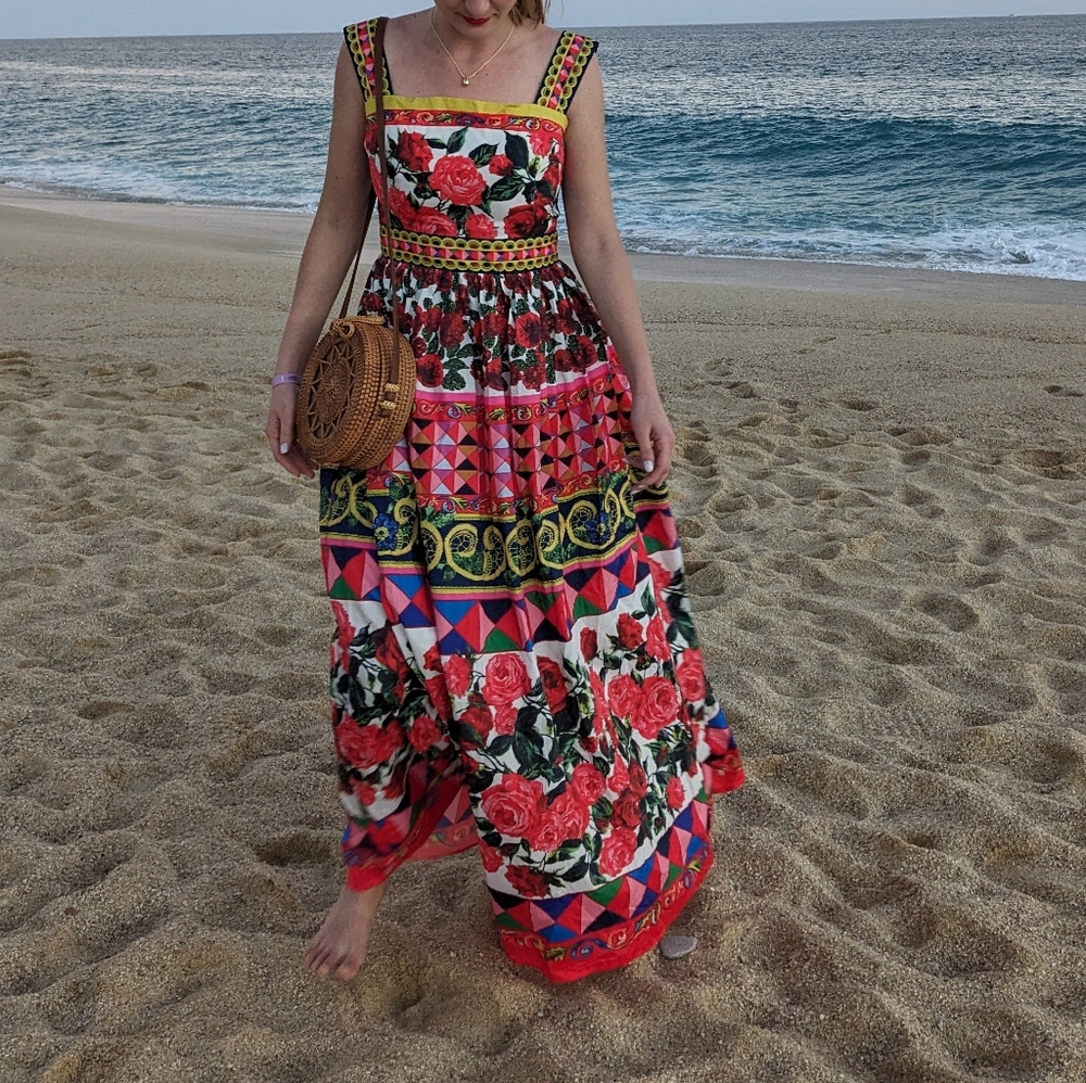 Dreamy bohemian Mexican dress
